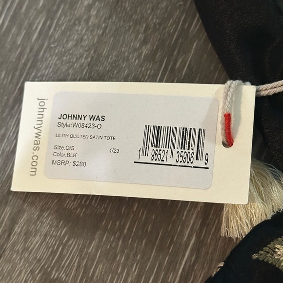 NWT-JOHNNY WAS LILITH QUILTED SATIN TOTE - Picture 3 of 13